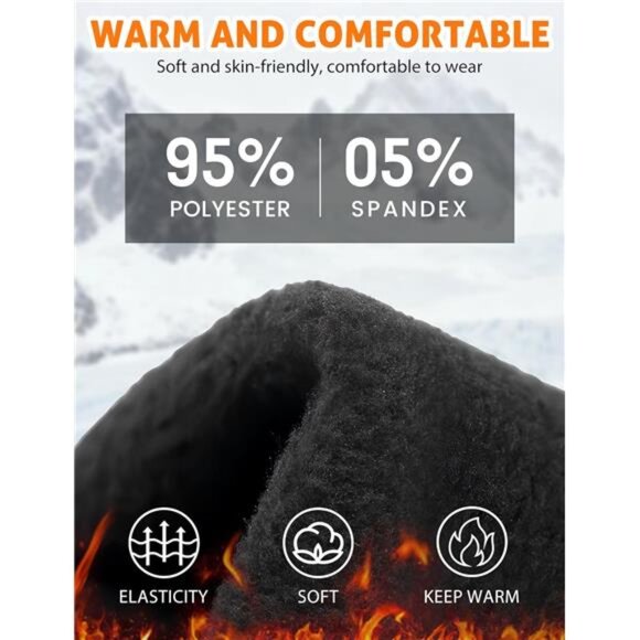 Winter Gloves Touchscreen Waterproof Windproof Cycling Running Cold Weather - Picture 5 of 7